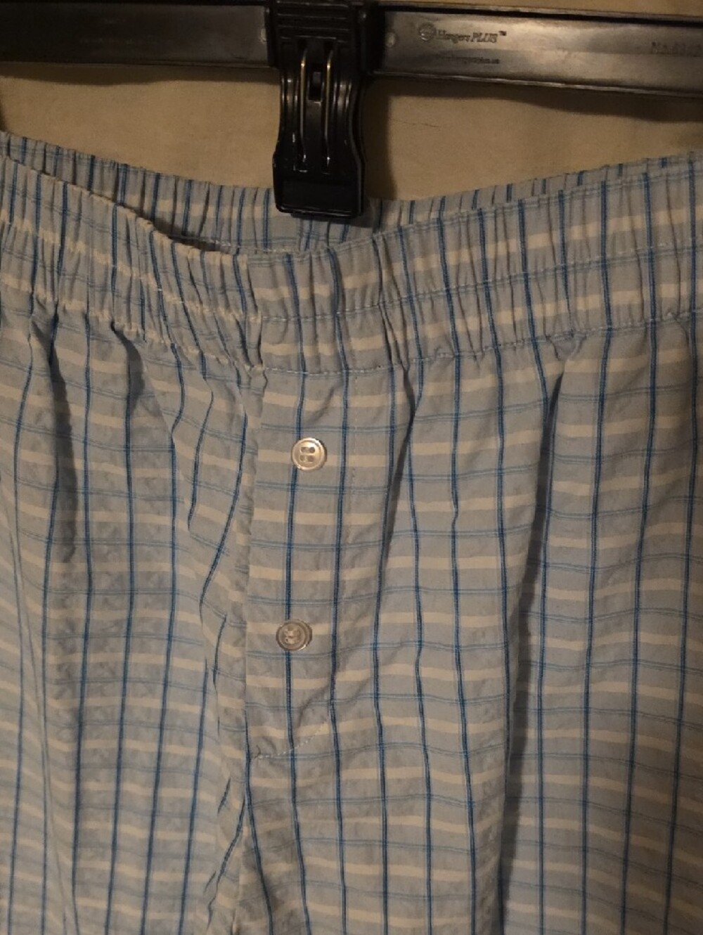 Sincerely Jules Light Blue & White Plaid Lounge Pants - Picture 3 of 4